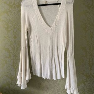 Free People flowy sleeve blouse